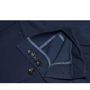 Hart Schaffner Marx XXL Navy Pique Blazer 4 Way Stretch Surgeon Cuff Unstructure